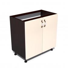 Corp inferior 80 cu 2 usi Zebra MDF vanilie simplu